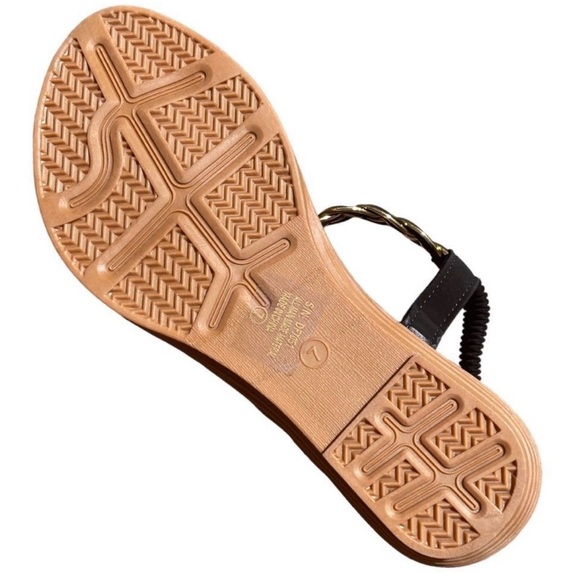 New Color! Italina Blue Floral Rhinestone Embellished Toe Ring Sandal - Picture 4 of 10